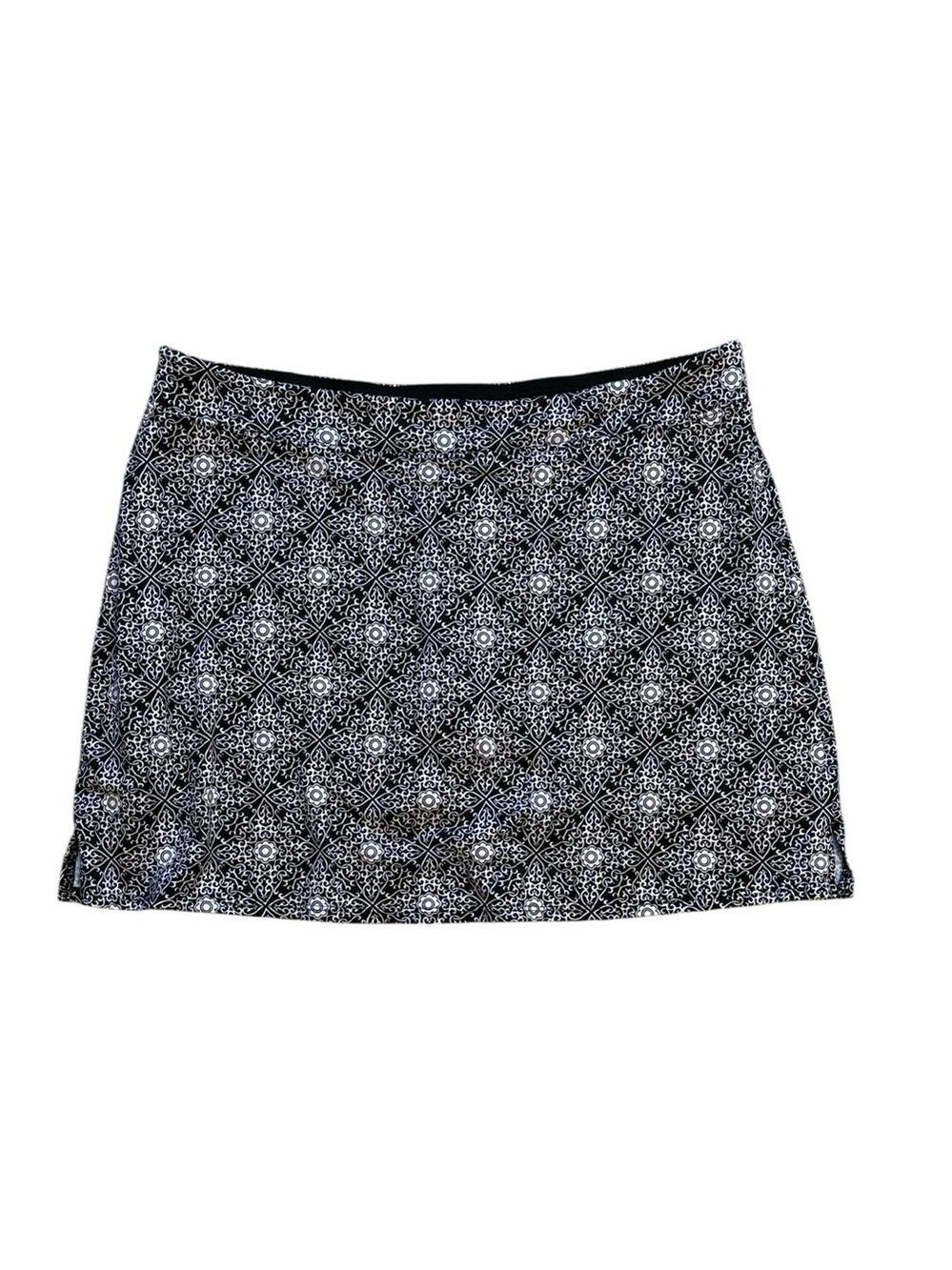 Colorado Clothing Everyday Skort Activewear Geometric Black and White Size XXL